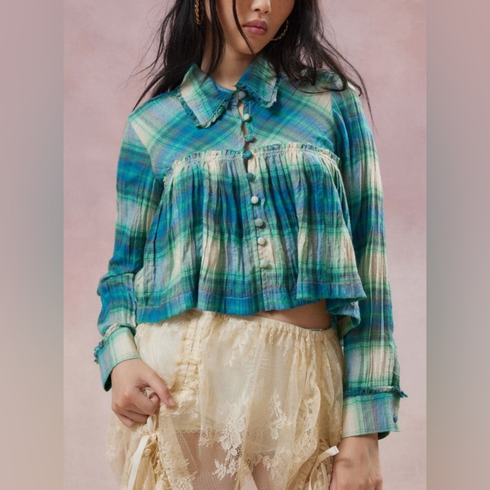 Babydoll Button-Down Top